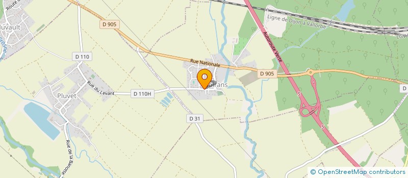 localisation de l'entreprise SCI BG3L  SOIRANS