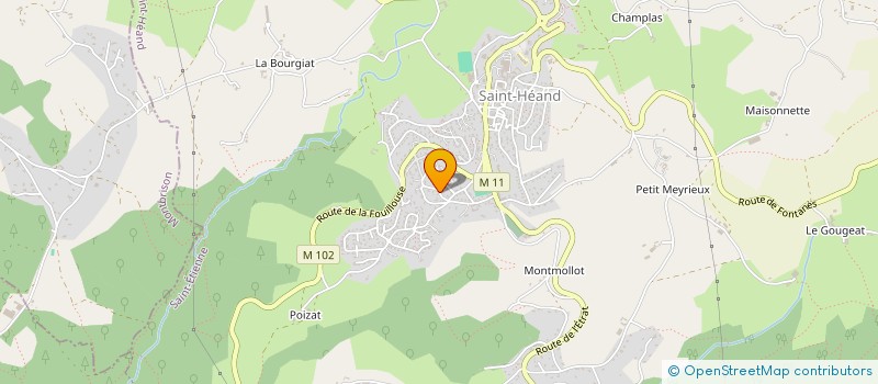 localisation de l'entreprise SCI BGA  SAINT-HEAND