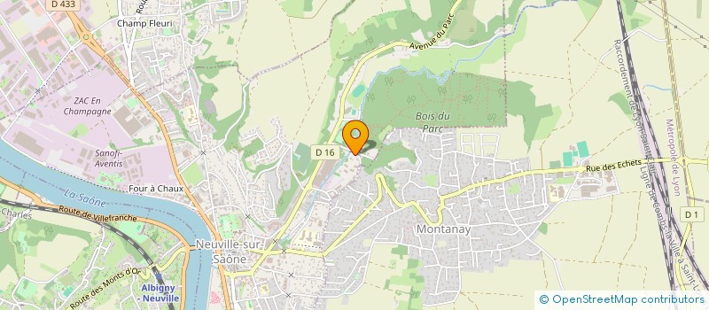 localisation de l'entreprise SCI BGB  NEUVILLE-SUR-SAONE