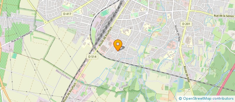 localisation de l'entreprise SCI BGBC  COLMAR