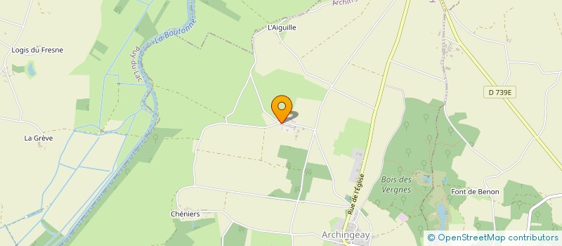 localisation de l'entreprise SCI BGC  ARCHINGEAY