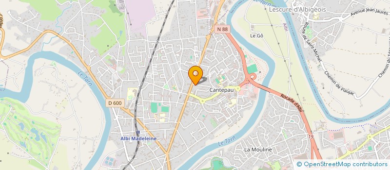 localisation de l'entreprise SCI BGC à ALBI