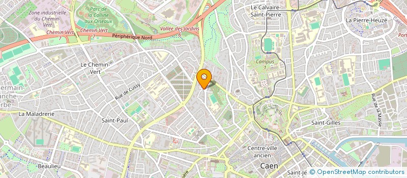 localisation de l'entreprise SCI BGCL  CAEN