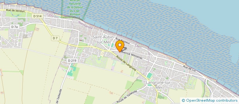 localisation de l'entreprise SCI BGH  SAINT-AUBIN-SUR-MER