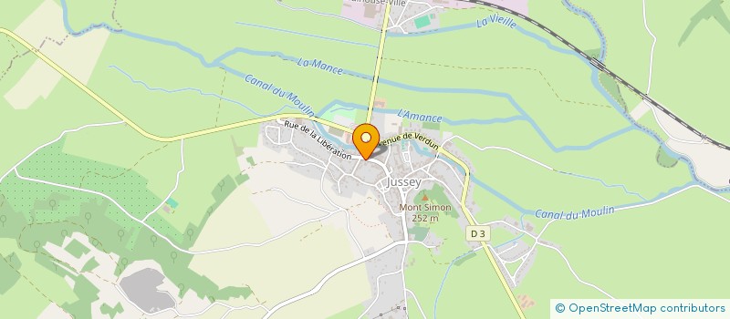 localisation de l'entreprise SCI BGM  JUSSEY