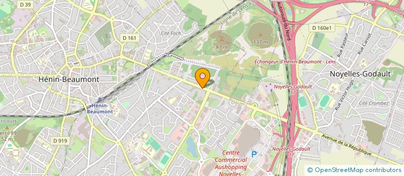 localisation de l'entreprise SCI BGP à HENIN-BEAUMONT