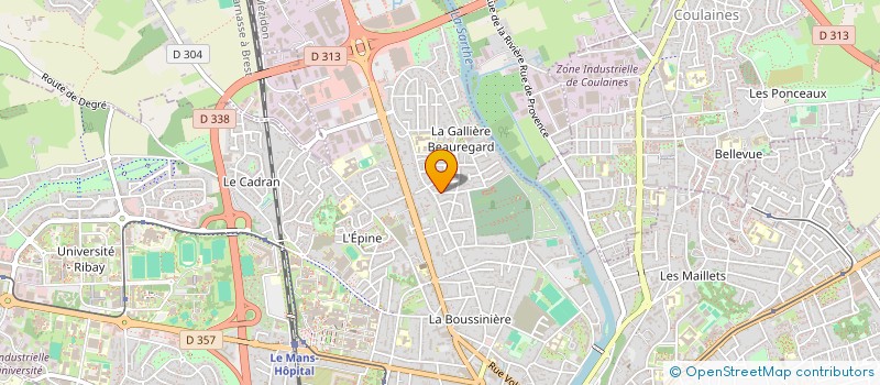 localisation de l'entreprise SCI BGT IMMOBILIER  LE MANS