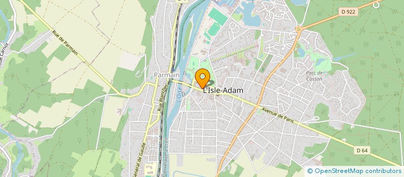 localisation de l'entreprise SCI  BH  ISLE ADAM