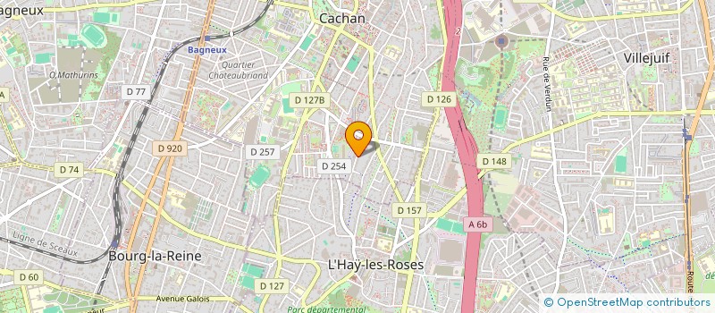 localisation de l'entreprise SCI BH 5757  CACHAN