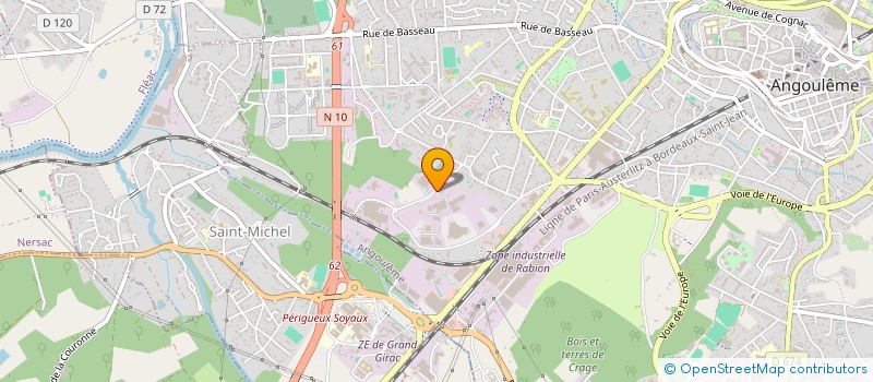 localisation de l'entreprise SCI BH à ANGOULEME