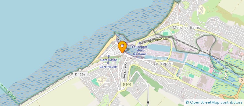 localisation de l'entreprise SCI BH  LE TREPORT