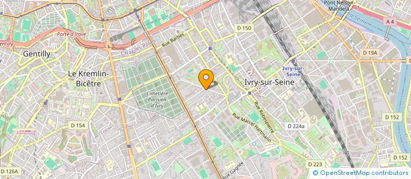 localisation de l'entreprise SCI BH & COMPAGNIE à IVRY-SUR-SEINE