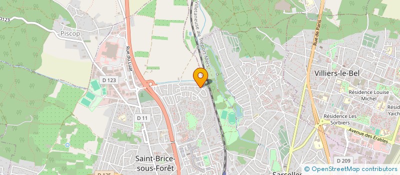 localisation de l'entreprise SCI BH IMMO à SAINT-BRICE-SOUS-FORET