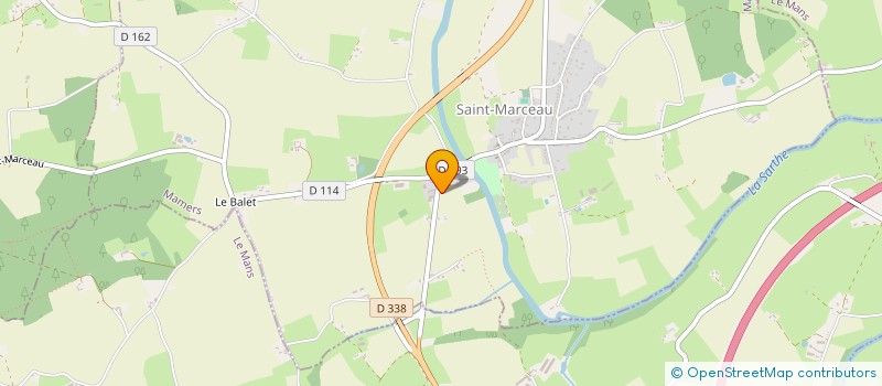 localisation de l'entreprise SCI BH IMMOBILIER  BEAUMONT-SUR-SARTHE