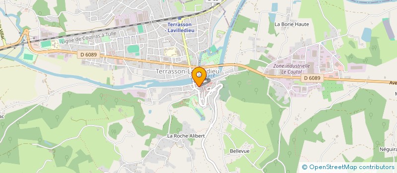 localisation de l'entreprise SCI BH JARDINS IMAGINAIRES  TERRASSON-LAVILLEDIEU