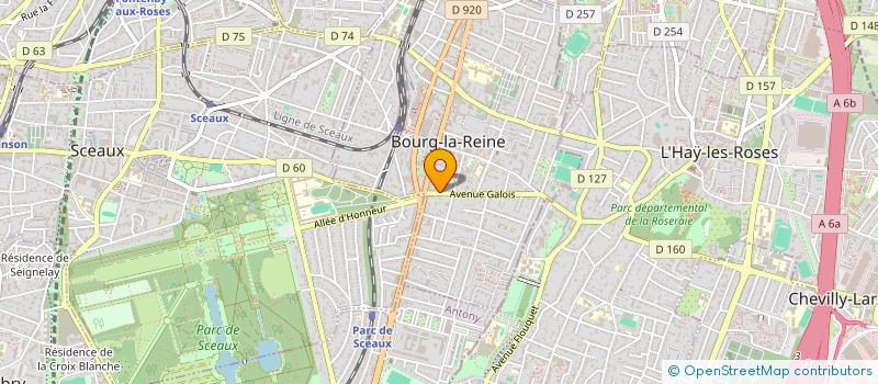 localisation de l'entreprise SCI BH MEDICAL à BOURG-LA-REINE