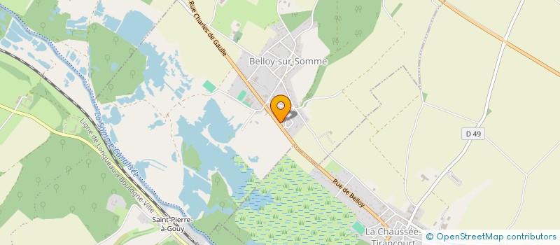 localisation de l'entreprise SCI BH2R BELLOY  BELLOY-SUR-SOMME