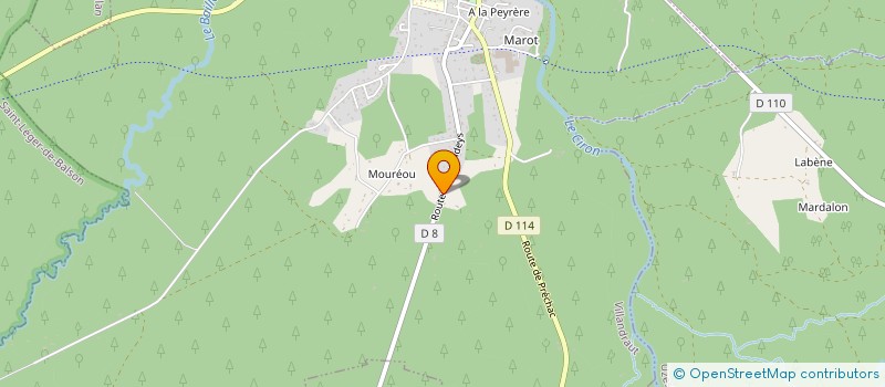 localisation de l'entreprise SCI BHAAGY  VILLANDRAUT