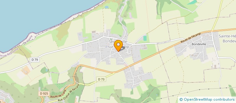localisation de l'entreprise SCI BHB  SENNEVILLE-SUR-FECAMP