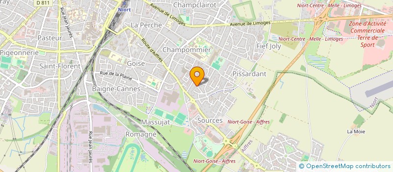localisation de l'entreprise SCI BHERY  NIORT