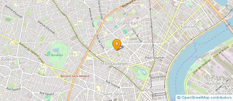 localisation de l'entreprise SCI BHF  BORDEAUX