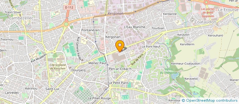 localisation de l'entreprise SCI BHK  BREST