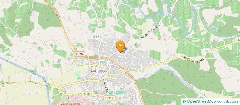 localisation de l'entreprise SCI BHM  LAMBESC