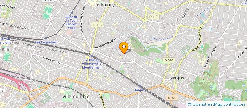 localisation de l'entreprise SCI BHM à GAGNY