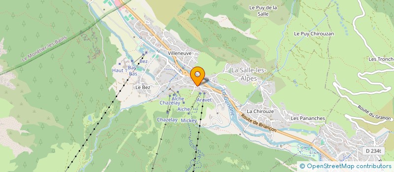 localisation de l'entreprise SCI BHPC  LA SALLE-LES-ALPES