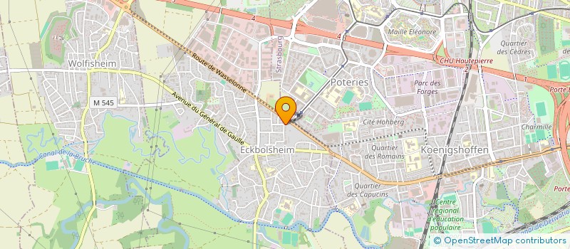 localisation de l'entreprise SCI BHT  ECKBOLSHEIM