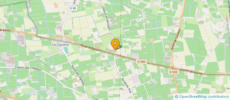 localisation de l'entreprise SCI BHW  L'ISLE-SUR-LA-SORGUE