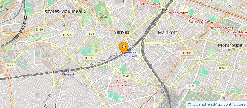 localisation de l'entreprise SCI  BHY  MALAKOFF