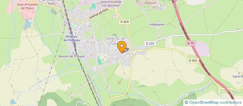 localisation de l'entreprise SCI BI AND CO  SEVERAC D'AVEYRON