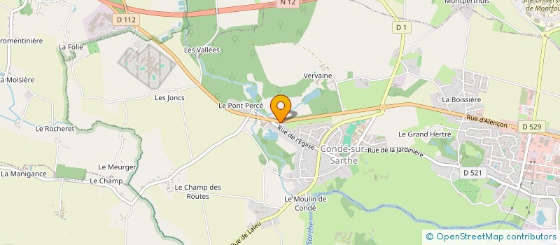 localisation de l'entreprise SCI BI2G à CONDE-SUR-SARTHE
