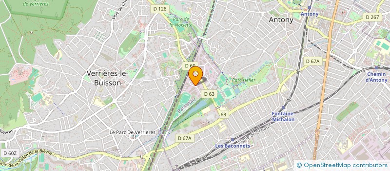 localisation de l'entreprise SCI BIAGGI à VERRIERES-LE-BUISSON