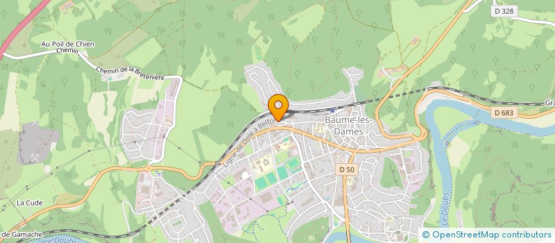 localisation de l'entreprise SCI BIANCA  BAUME-LES-DAMES