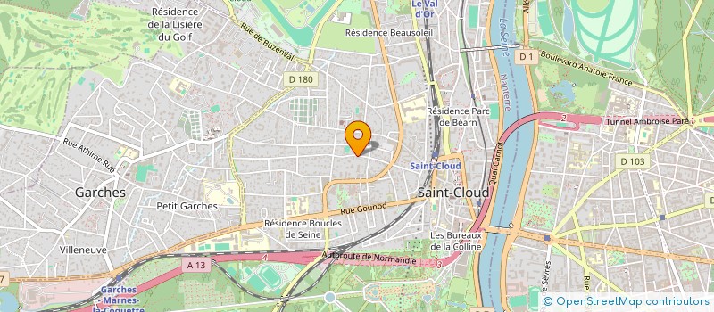 localisation de l'entreprise SCI BIAQCA à SAINT-CLOUD