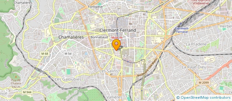 localisation de l'entreprise SCI BIARD MOTREFF  CLERMONT-FERRAND