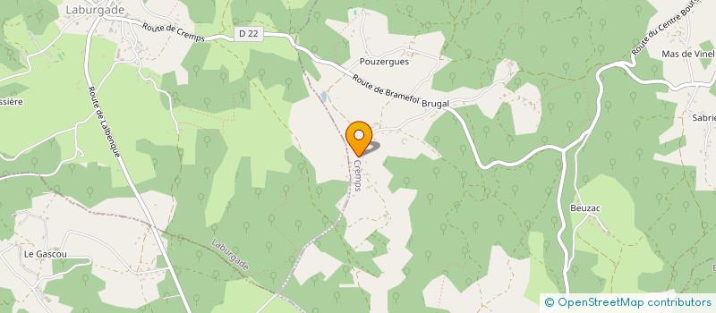 localisation de l'entreprise SCI BIARGUE  CREMPS