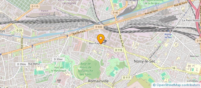localisation de l'entreprise SCI BIARRITZ 1 à ROMAINVILLE