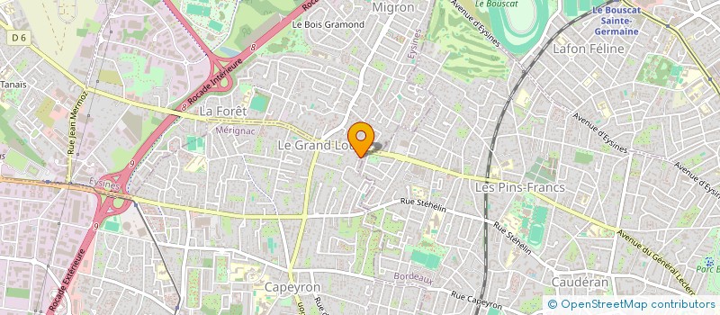 localisation de l'entreprise SCI BIARRITZ FERDEA  BORDEAUX