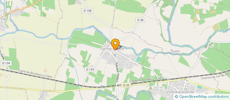 localisation de l'entreprise SCI BIAU MILLIES à SAINTE-EULALIE