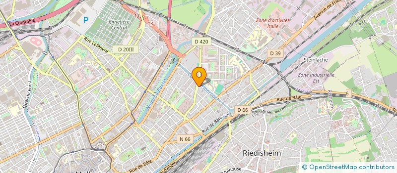 localisation de l'entreprise SCI BIBAG  MULHOUSE