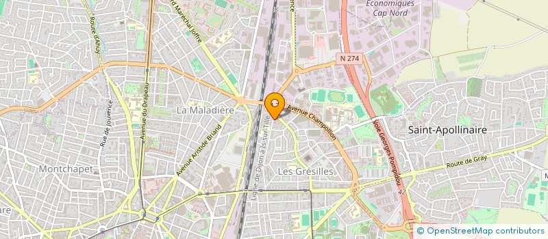 localisation de l'entreprise SCI BIBAK à DIJON