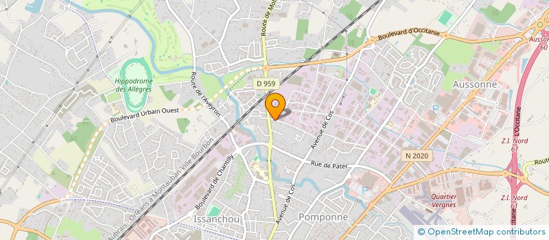 localisation de l'entreprise SCI BIBALO  MONTAUBAN