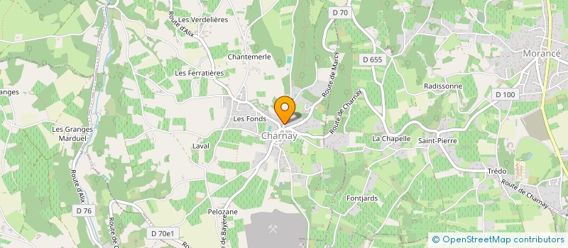 localisation de l'entreprise SCI BIBARD-GALY  CHARNAY