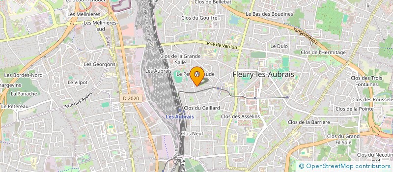 localisation de l'entreprise SCI BIBI-HOME  FLEURY-LES-AUBRAIS