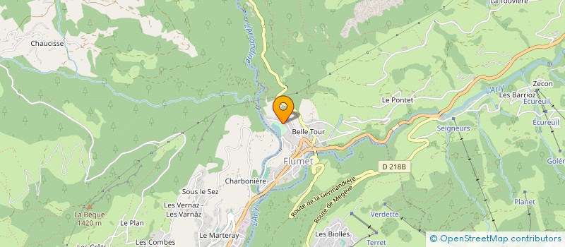 localisation de l'entreprise SCI BIBOJ-RUCHE  LA GIETTAZ