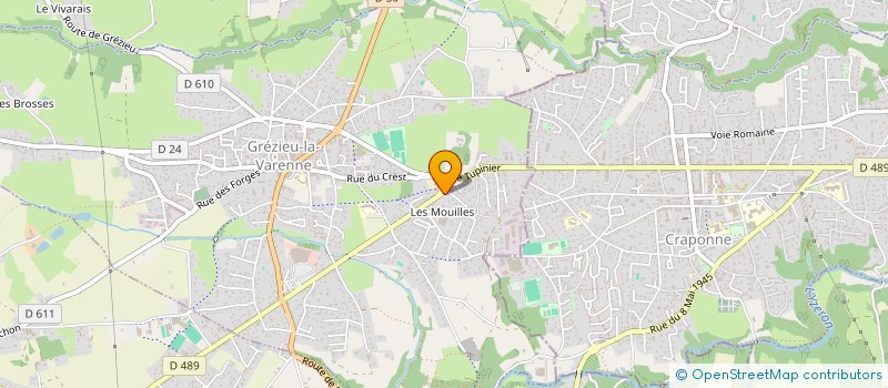 localisation de l'entreprise SCI BIBOST  GREZIEU-LA-VARENNE