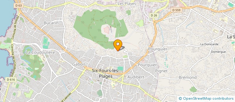 localisation de l'entreprise SCI BIBOU à SIX-FOURS-LES-PLAGES